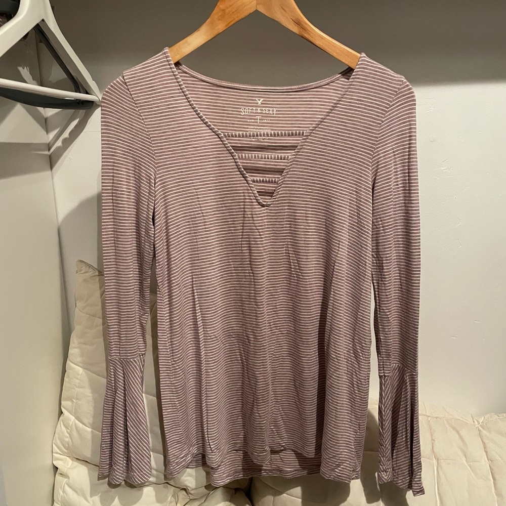 American eagle stripped top